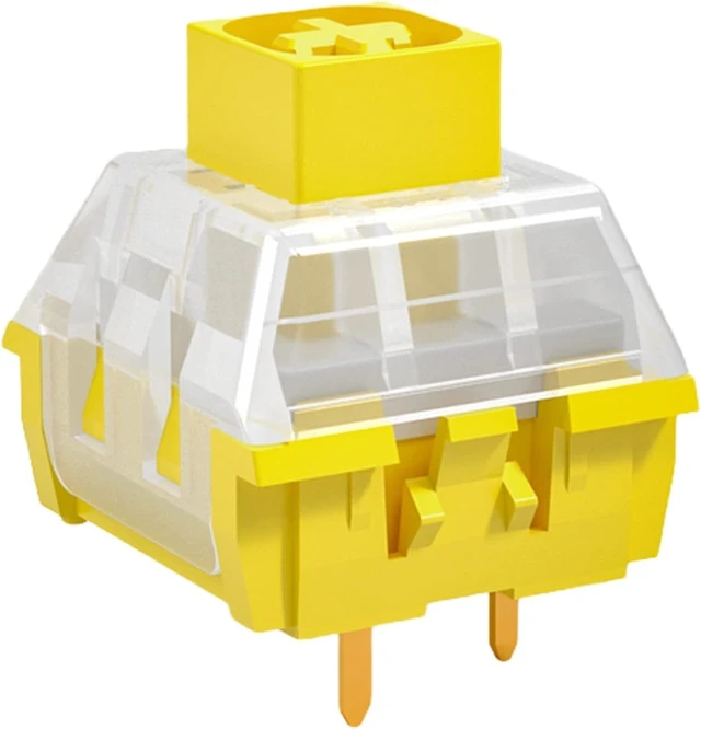Alt view image 8 of 14 - Ranked Kailh Box Key Switches for Mechanical Gaming Keyboards | Plate Mounted (Kailh Box Noble Yellow, 90 Pcs)