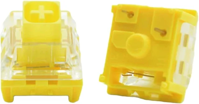 Alt view image 14 of 14 - Ranked Kailh Box Key Switches for Mechanical Gaming Keyboards | Plate Mounted (Kailh Box Noble Yellow, 90 Pcs)