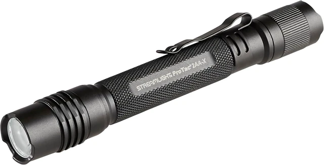 Alt view image 7 of 12 - Streamlight 88033 ProTac 2AA-X 270-Lumen 5,000-Candela Personal Carry Tactical Flashlight, Rechargeable Capable, Black