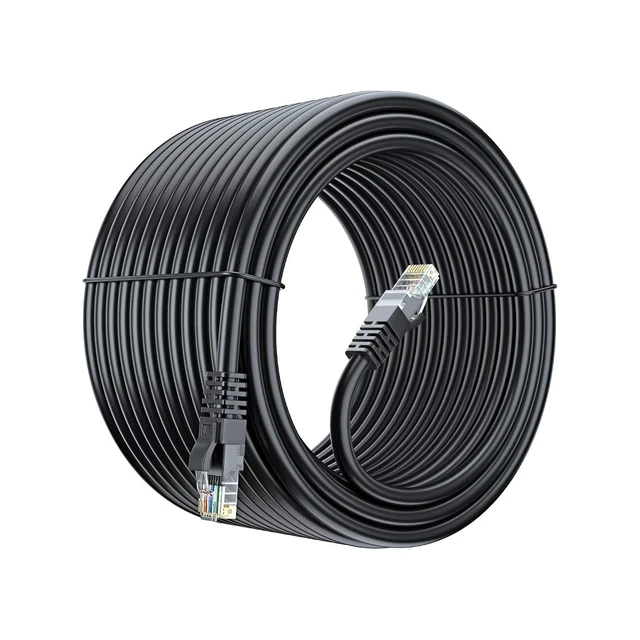 Alt view image 8 of 14 - Maximm Cat 6 Ethernet Cable 150 Ft, 100% Pure Copper, Cat6 Cable LAN Cable, Internet Cable, Patch Cable and Network Cable - UTP (Black) 150 Feet