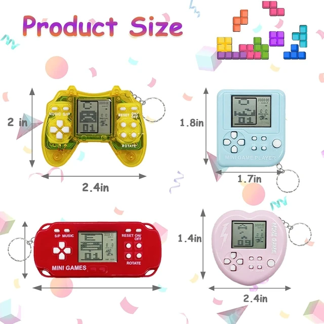 Alt view image 8 of 12 - 24Pcs Video Game Party Favors,Mini Game Keychains for Kids & Gamer Birthday Decorations Video Gamer Party Supplies Classroom Prizes for Boys and Girls