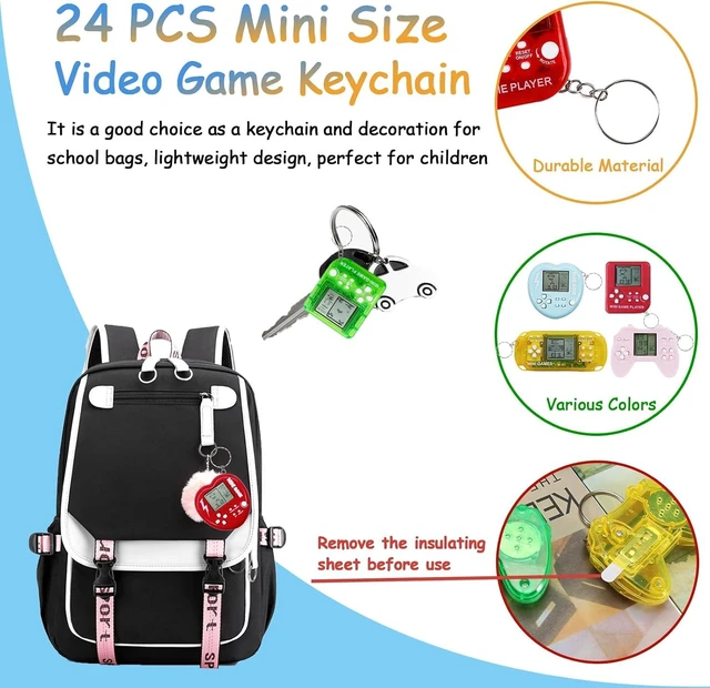 Alt view image 10 of 12 - 24Pcs Video Game Party Favors,Mini Game Keychains for Kids & Gamer Birthday Decorations Video Gamer Party Supplies Classroom Prizes for Boys and Girls