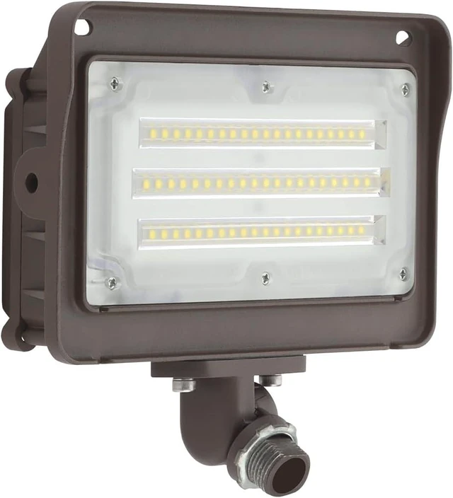 Alt view image 8 of 14 - DAKASON 50W LED Flood Light Outdoor, Dusk-to-Dawn Photocell 180° Adjustable Knuckle, 6500LM 5000K Replaces 150-200W HPS/MH, IP65 Waterproof Outdoor Security Lighting Fixture, 100-277Vac, ETL Listed