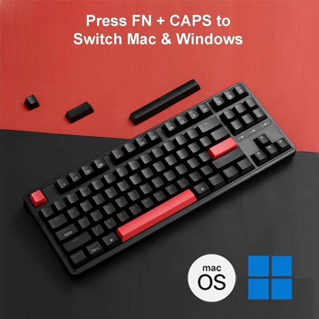 Alt view image 14 of 14 - Keychron C3 Pro QMK/VIA Custom Mechanical Keyboard, 8000 Polling Rate Hot Swappable Programmable 87 Keys Compact TKL Layout Gasket Mount, RGB Backlight Wired Gaming Keyboard with Super Red Switches