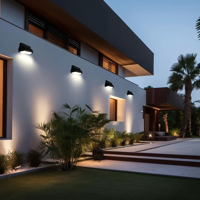 Alt view image 10 of 14 - Modern Wall Sconce Outdoor Porch Light Waterproof Patio Lamp LED Wall Light Fixture Aluminum 13W 3000K Front Door Lamp for Indoor & Outdoor use Garden Yard