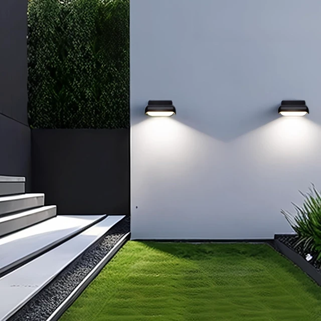 Alt view image 11 of 14 - Modern Wall Sconce Outdoor Porch Light Waterproof Patio Lamp LED Wall Light Fixture Aluminum 13W 3000K Front Door Lamp for Indoor & Outdoor use Garden Yard