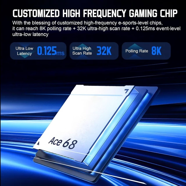 Alt view image 10 of 14 - Hyekit x MCHOSE ACE 68 65% Wired Magnetic Switch Mechanical Gaming Keyboard, Rapid Trigger Hall Effect Keyboard, Hyper-Fast Adjustable Actuation, 8K Hz Polling Rate, RGB HotSwap, for PC/Mac, Black