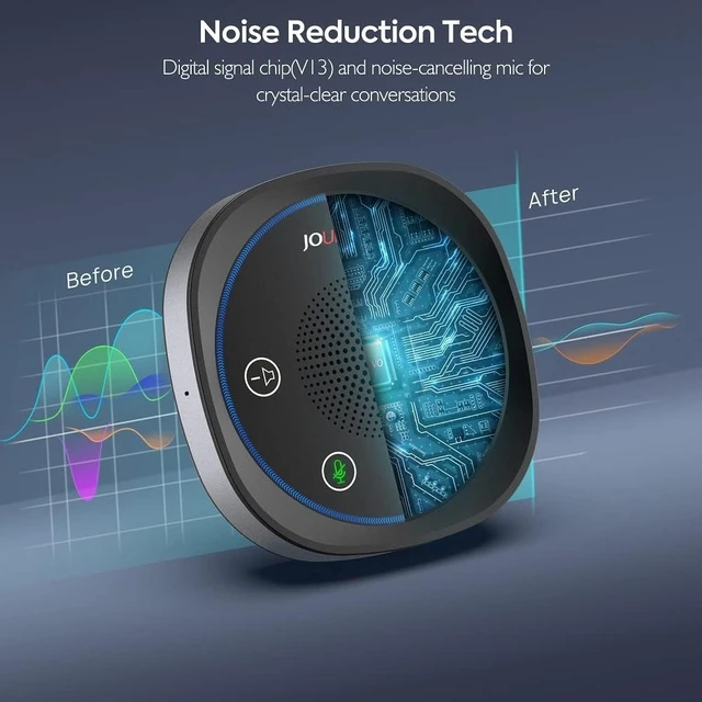 Alt view image 12 of 14 - USB Speakerphone, Omnidirectional Computer Speaker with Microphone,Plug and Plays Portable Speaker with Microphone for Holding Meetings Anywhere with Immersive Sound