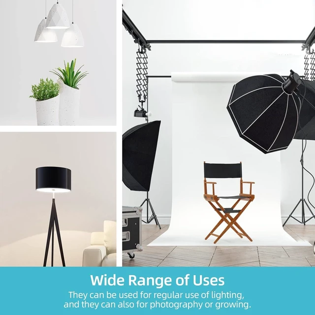 Alt view image 11 of 14 - 2 x 85W Light Bulb 5500K CFL Daylight Spiral Softbox Bulb in E27 Socket for Photography Photo Video Studio Lighting