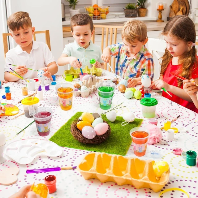 Alt view image 13 of 14 - 60 Pieces 16oz Easter Bunny Disposable Plastic Cups for Easter Party Supplies, Bunny Birthday Party Decorations
