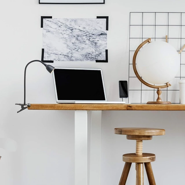 Alt view image 14 of 14 - Newhouse Lighting NHCLP-OL-BK Olivia Dimmable and Color Temperature Changing Clamp Light Desk Lamp Black