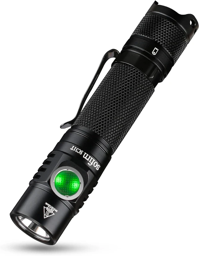 Alt view image 8 of 14 - sofirn SC31T Rechargeable Flashlight 2000 Lumens, Pocket Flashlight with Powerful SST40 6500K LED, for EDC Camping Hiking Fishing Dog Walking (SC31T-Kit)