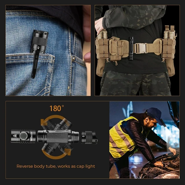 Alt view image 13 of 14 - sofirn SC31T Rechargeable Flashlight 2000 Lumens, Pocket Flashlight with Powerful SST40 6500K LED, for EDC Camping Hiking Fishing Dog Walking (SC31T-Kit)
