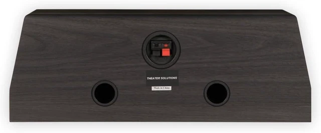Alt view image 7 of 8 - Theater Solutions C1 Bookshelf Center Channel Speaker Surround Sound Home Theater, Black