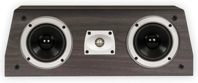 Alt view image 6 of 8 - Theater Solutions C1 Bookshelf Center Channel Speaker Surround Sound Home Theater, Black