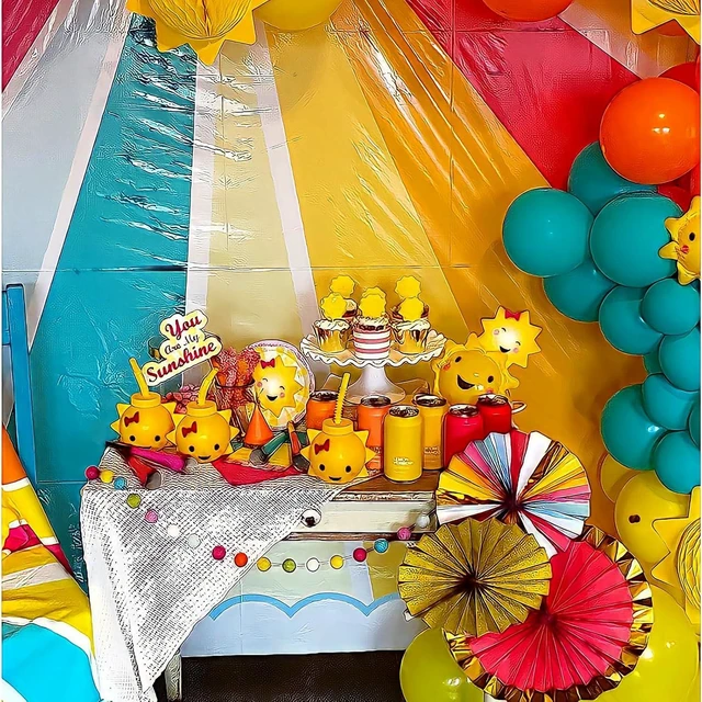 Alt view image 6 of 8 - Fun Express 8 Pieces You Are My Sunshine Cups with Straws, Holds 16 oz, BPA Free Plastic, Birthday Party Supplies, Yellow