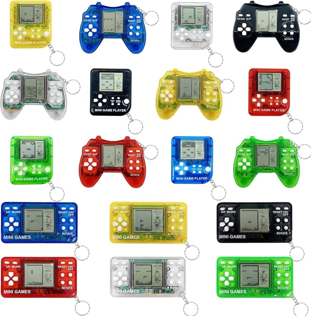 Alt view image 7 of 12 - 18Pcs Video Game Party Favors for Kids,Mini Game Console Keychain for Kids Boys Birthday Supplies Gaming Party Favors Classroom Prizes
