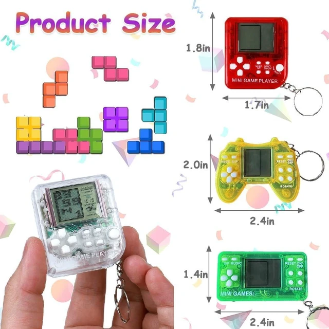 Alt view image 8 of 12 - 18Pcs Video Game Party Favors for Kids,Mini Game Console Keychain for Kids Boys Birthday Supplies Gaming Party Favors Classroom Prizes
