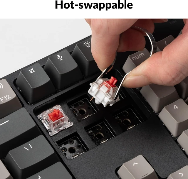 Alt view image 10 of 14 - Keychron C2 Pro Wired Custom Mechanical Keyboard, Full-Size Hot-Swappable