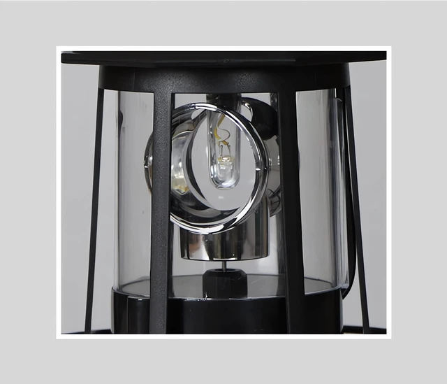 Alt view image 12 of 14 - Solar Lighthouse Rotating Light - 360 Degree Light Houses Lamp For Yard, IP65 Waterproof Durable Lighthouse Lamps Towers Statue Lights For Outdoor Garden Pathway Patio (Black -Large - Style B)