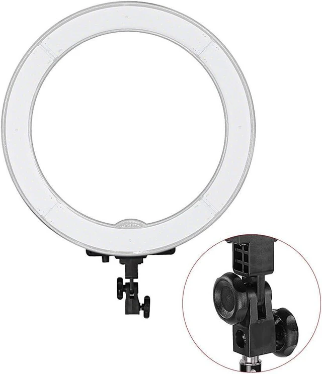 Alt view image 10 of 14 - Neewer Adjustable Ring Light Converter Adapter for Ring Lamp Light Stand, Standard Annular Adapter Made of Durable Plastic