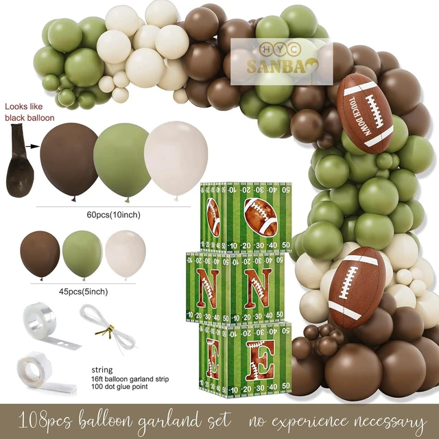 Alt view image 11 of 14 - HYCSANBAO Football 1st Birthday Party Decorations1st Year Down Birthday DecorationsFirst Year Down Football Birthday Decorations Party Supplies