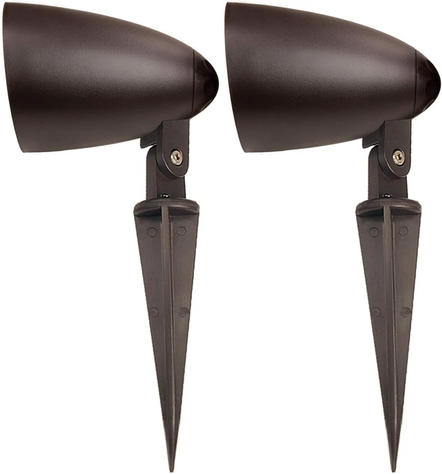 Alt view image 10 of 14 - OSD Audio 2.5" Landscape In Ground/Mountable 30W Speaker, Outdoor Weather Resistant Pair, LS2 Bronze (Pair)