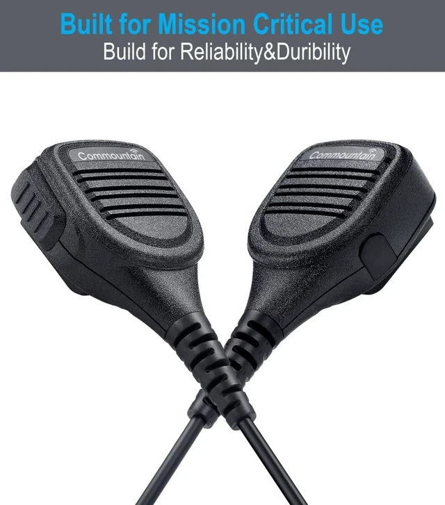 Alt view image 14 of 14 - commountain Heavy Speaker Mic Compatible for Baofeng Radios BF-F8HP UV-82HP UV-5R UV82 UV82C UV5R5 UV5RA UV5RE UV5X3 and Kenwood BTECH Retevis Samcom Radios, Walkie Talkie Microphone-2 Pack