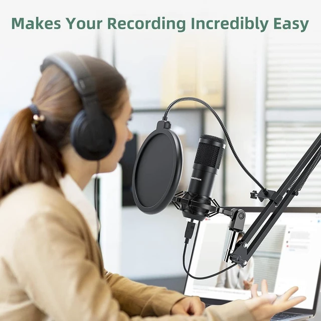 Alt view image 14 of 14 - SUDOTACK ST-800 Podcast Microphone Kit, 192kHz/24bit USB Condenser PC Mic | 192kHz/24bit chipset, cardioid pickup, studio recording, streaming gaming, voice-over YouTube Twitch, desktop creators