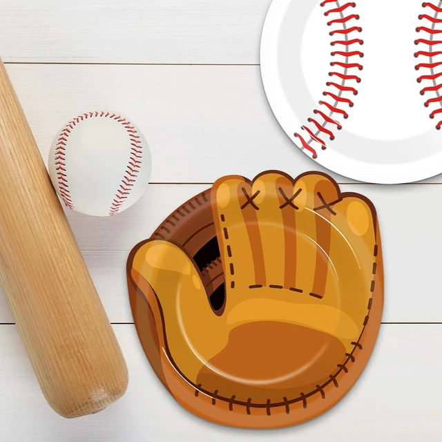 Alt view image 12 of 14 - Justforjoyful 100Pcs Baseball Plates Baseball Party Supplies 9inch Sports Themed Birthday Party Plates Disposable Baseball Dinner Dessert Paper Plates for Baseball Birthday Gamed Day Party Decorations