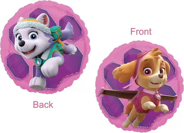Alt view image 10 of 14 - Skye and Everest 3rd Birthday Party Supplies Girl Paw Pups on Patrol Balloon Bouquet Decorations 12ct