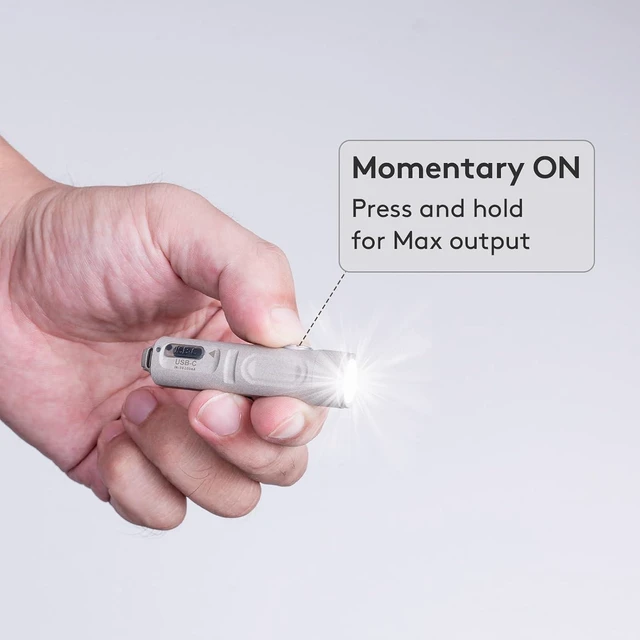 Alt view image 12 of 12 - RovyVon A3 Pro 650 High Lumens Rechargeable Keychain Flashlights | USB-C Rechargeable 7000K Mini EDC Flashlight with Momentary On, Lock Mode, Magnetic Clip,Gift for Pocket Outdoor