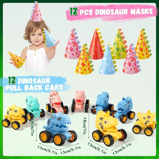 Alt view image 10 of 12 - Vanblue 134Pcs Dinosaur Party Favors Dinosaur Birthday Party Decorations Goodie Bags Stuffers Fillers for Kids Birthday, Themed Party Supplies Classroom Rewards Gifts for Boys