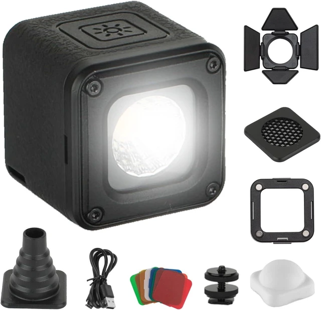 Alt view image 8 of 14 - SmallRig RM01 Mini LED Video Light Waterproof Portable Lighting Kit with 8 Color Filters, Barndoor, Diffuser, Dimmable Fill Light 5600K CRI95, Lume Cube Camera Light for Macro Photography, Stop Motion
