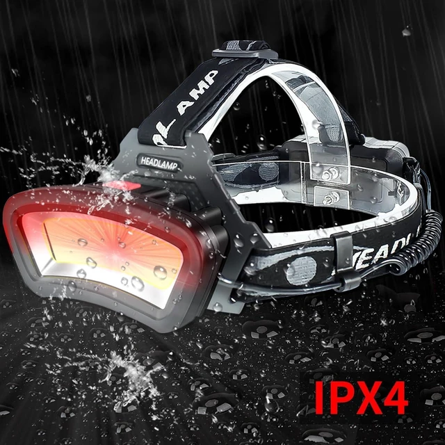 Alt view image 14 of 14 - DARKBEAM Hard hat Headlamp COB LED Floodlight with Red Light USB Rechargeable 2000 Lumen - Car Maintenance and Night Construction - Included Rechargeable Battery Last for 6-10 Hours