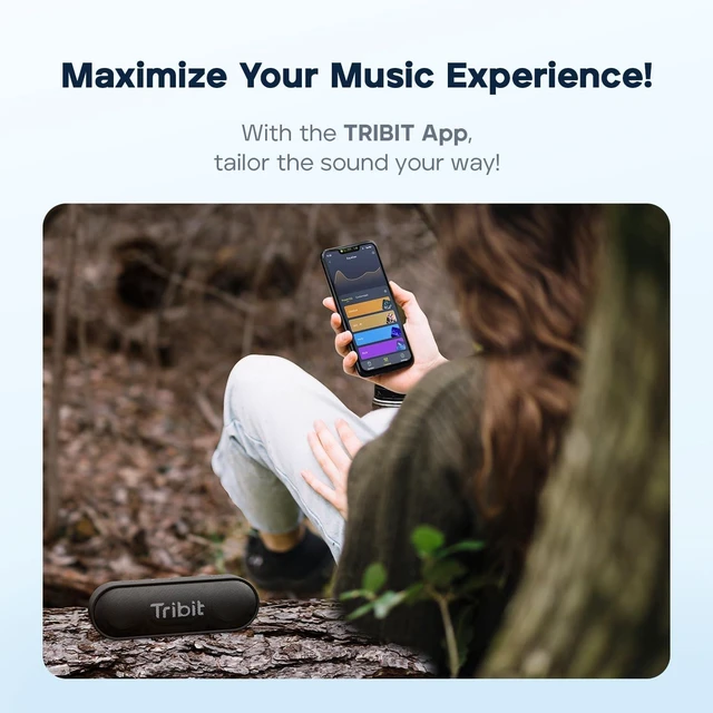 Alt view image 13 of 14 - Tribit XSound Go Bluetooth Speaker with 16W Loud Sound & Rich Bass, 24H Playtime, IPX7 Waterproof, Wireless Stereo Pairing, USB-C, Portable Wireless Speaker for Home, Outdoors, Travel (Blue)