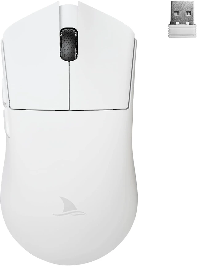 Alt view image 7 of 12 - Darmoshark M3 8K Wireless Gaming Mouse,Tri-Mode 2.4G/USB-C/Bluetooth Mouse Up to 26000DPI,PAW3395 Optical Sensor Lightweight 58g,5 programmable Button,Computer Mouse for Laptop,PC,Mac
