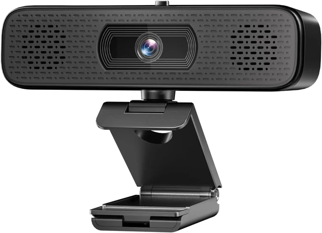 Alt view image 8 of 14 - 2K HD Webcam with Dual Speakers & Built-in Microphone, 90° Wide Angle USB Computer Camera with Privacy Cover for Video Conferencing, Online Teaching, YouTube, Skype & Zoom