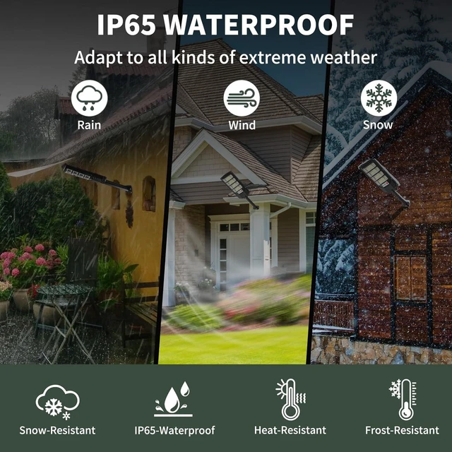 Alt view image 11 of 14 - Solar Flood Lights Outdoor LED: 2 Pack Solar Street Lights Outdoor Waterproof Dusk to Dawn 12000 Lumen Solar Powered Wall Mount Lamp Motion Sensor Security Remote Control for Yard Parking Driveway