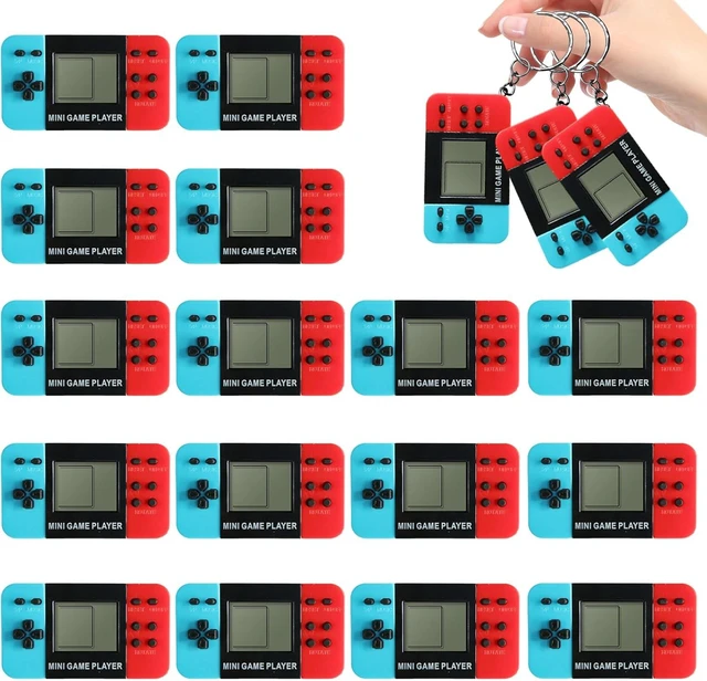 Alt view image 8 of 14 - APZ 16 Video Game Party Favors for Kids,Video Game Keychain Party Birthday Supplies,Goodies Bags Stuffer,Carnival Prizes,Treasure Box Toys