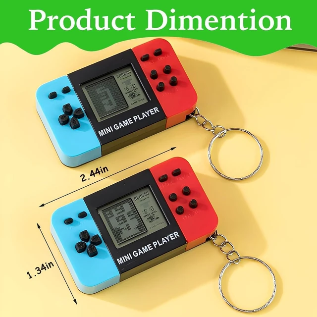 Alt view image 12 of 14 - APZ 16 Video Game Party Favors for Kids,Video Game Keychain Party Birthday Supplies,Goodies Bags Stuffer,Carnival Prizes,Treasure Box Toys