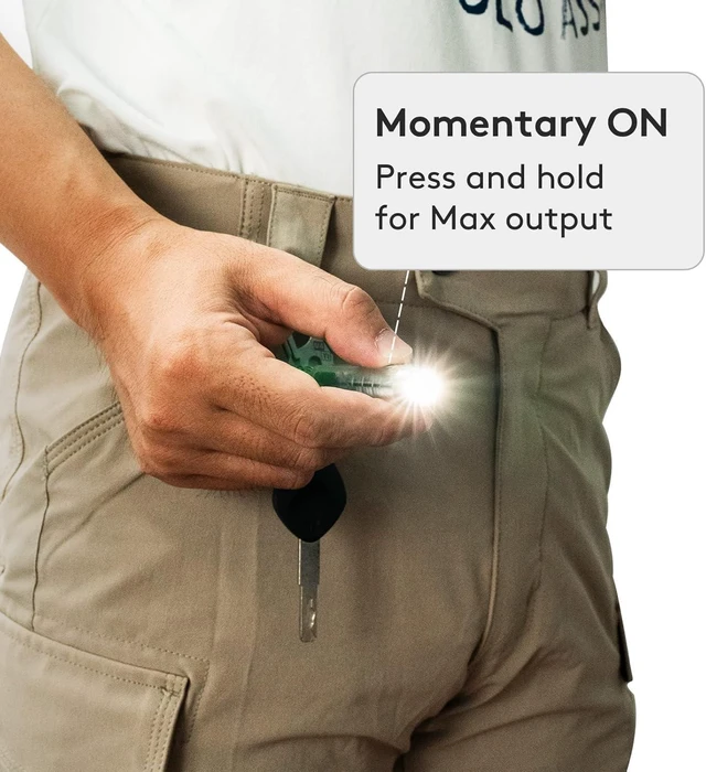 Alt view image 12 of 14 - RovyVon 4th USB-C Aurora A8 EDC Flashlight, 6500K LED Max 650 Lumen, Momentary On Keychain Light with Magnetic Clip/Base, Lock Mode, for Checking Outdoor(365nm/Red/White)