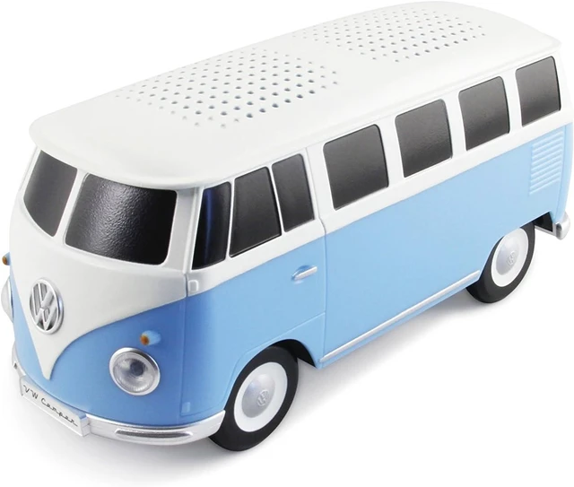 Alt view image 8 of 14 - BRISA VW Collection - Volkswagen Portable Bluetooth Speaker Wireless Box with Rechargable Battery T1 Bus Campervan (Scale: 1:20/Classic Bus) (Blue)