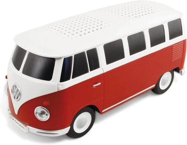 Alt view image 8 of 13 - BRISA VW Collection - Volkswagen Portable Bluetooth Speaker Wireless Box with Rechargable Battery T1 Bus Campervan (Scale: 1:20/Classic Bus) (Red)