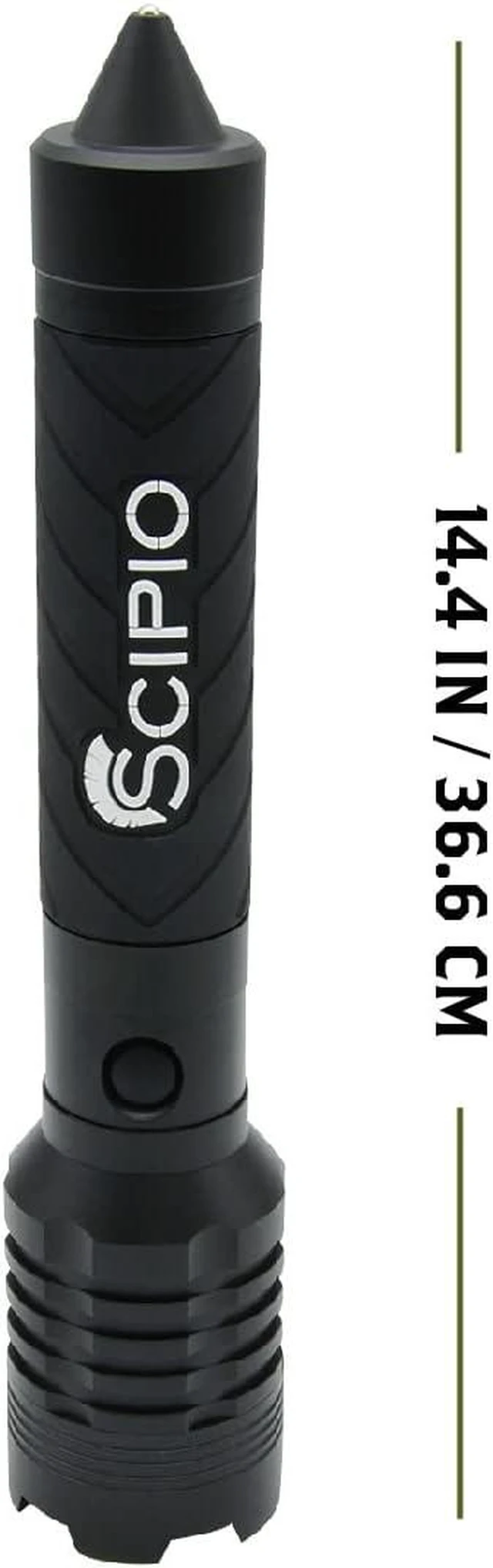 Alt view image 11 of 14 - Scipio Tactical Rechargeable LED Flashlight - 4000 Lumens with Glass Breaker and Bright Light