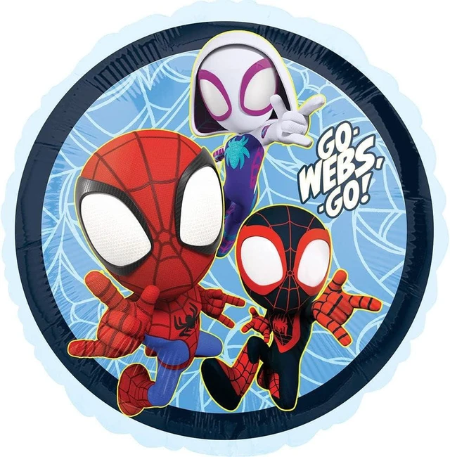 Alt view image 11 of 14 - Spidey and His Amazing Friends Birthday Party Supplies 11pc Balloon Bouquet Decorations