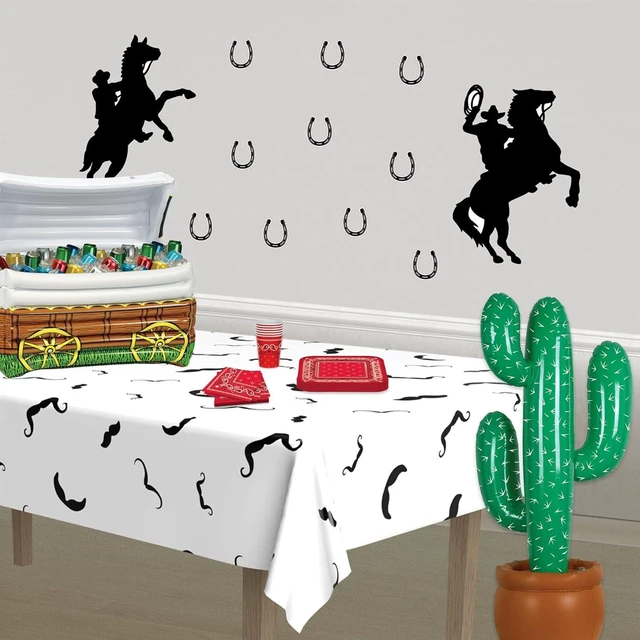 Alt view image 12 of 14 - Beistle Pack of 2 Inflatable Cactus Decorations in Green/White/Brown, Wild West Party Decorations, Mexican Cinco de Mayo Party Accessories, 35"