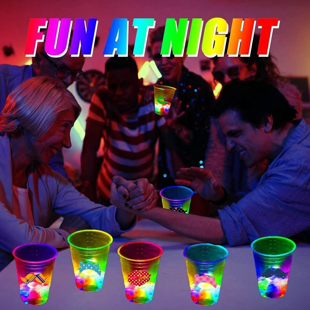 Alt view image 14 of 14 - 16oz Glowing Party Cups for Indoor Outdoor Party Event Fun,Light Up Flashing Cups for Night Event Favor Decorations Supplies