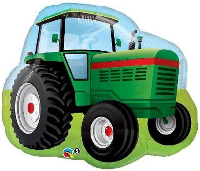 Alt view image 6 of 8 - 2nd Birthday Farm Tractor Balloon Bouquet Decorations and Party Supplies