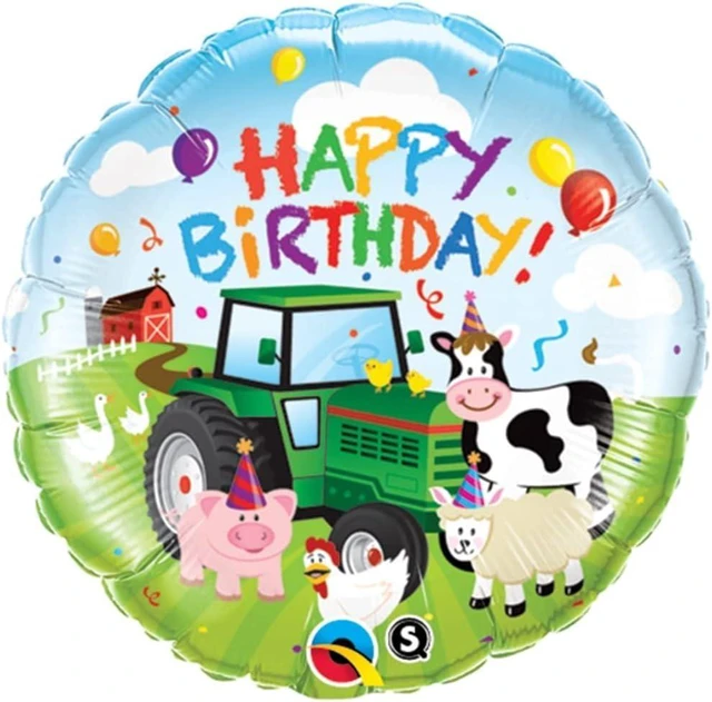 Alt view image 7 of 8 - 2nd Birthday Farm Tractor Balloon Bouquet Decorations and Party Supplies